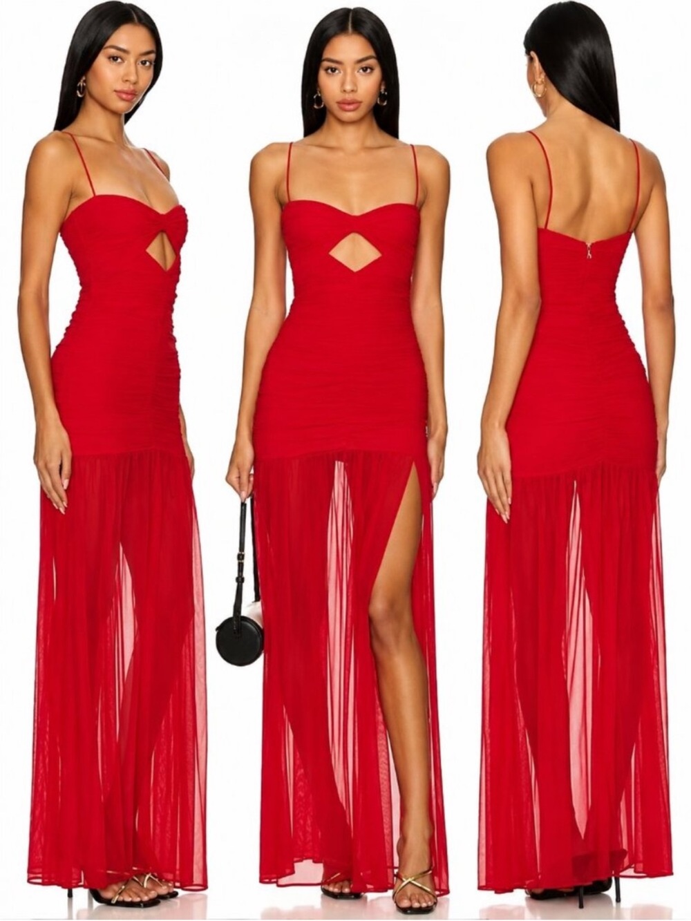 NOOKIE Monroe Maxi Dress in Flame Size XS Maxi Evening Formal